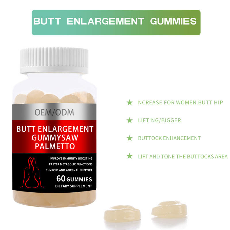 El pecho del extremo de HACCP aumenta el aumento femenino negro Gummies de Maca para la elevación de la cadera de la nalga