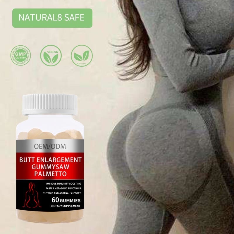 El pecho del extremo de HACCP aumenta el aumento femenino negro Gummies de Maca para la elevación de la cadera de la nalga