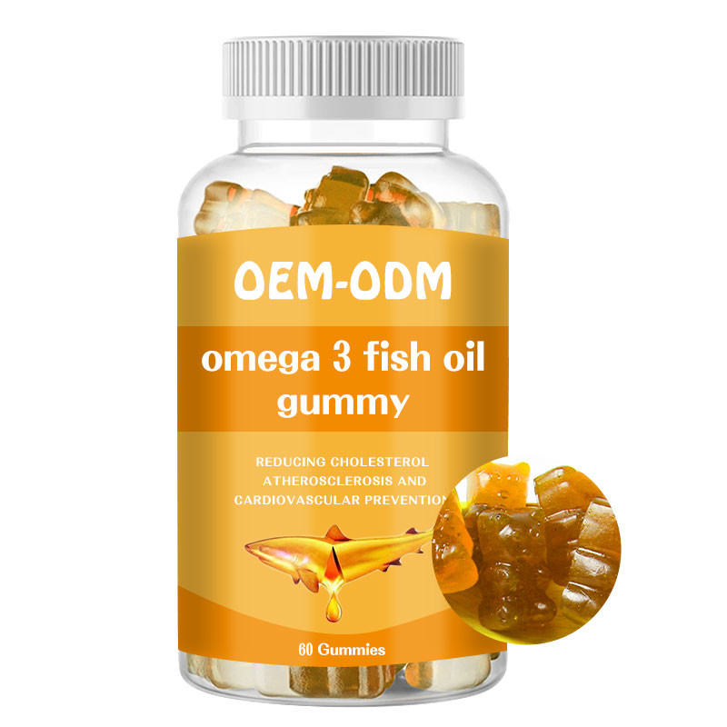 Omega 3 píldoras del aceite de hígado de bacalao de Softgels EPA DHA del aceite de pescado gomosas para los niños adultos