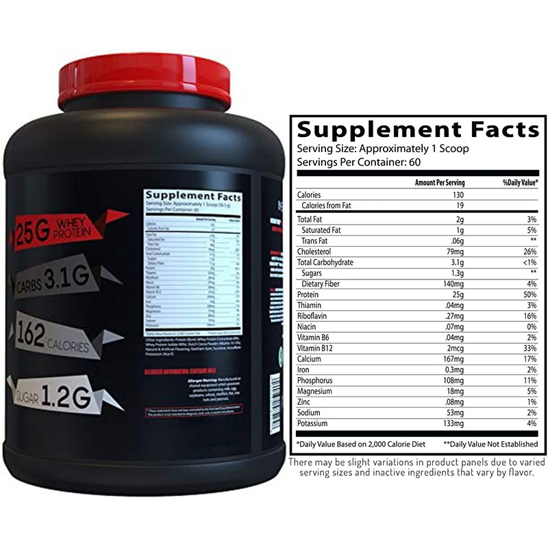 2.2g complementa la proteína a granel 100% del patrón oro del concentrado del aislante del polvo 80 de la proteína del OEM