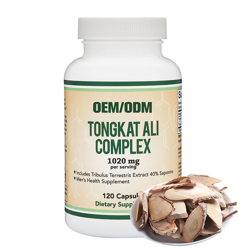 120pcs cápsulas de hormona de hierbas suplemento de salud para hombres extracto de Tongkat Ali con Tribulus Terrestris