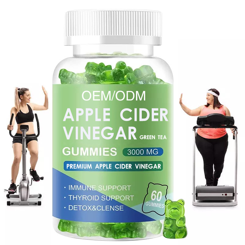 Oem Apple Cider Gummies Vegan Organic Keto Bhb Slim Pérdida de peso Vinagre de sidra de manzana Caramelo