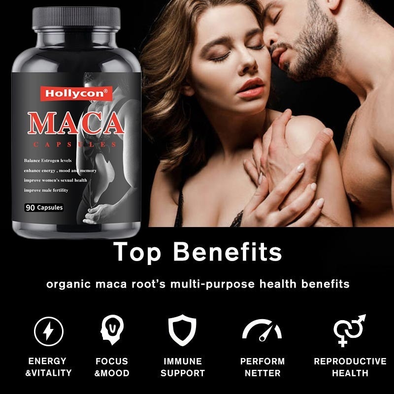 AHORA complementa el magnesio de Maca 500 para la salud reproductiva de los hombres y de las mujeres 90 cápsulas