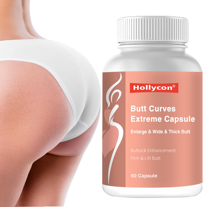Un elevador de nalgas más grande curvado rápido más grande de Glutes del ingrediente del extremo de la ampliación de la cadera herbaria de las cápsulas para las mujeres