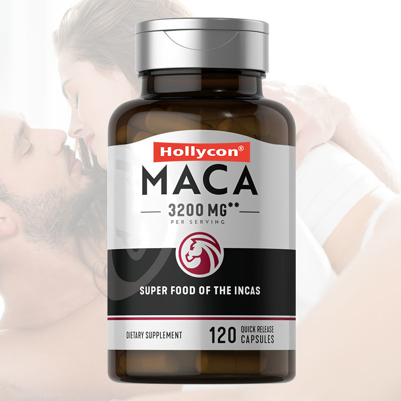 el equilibrio hormonal amarillo rojo del negro del suplemento de la raíz de 3200mg Maca mejora cápsulas de la raíz de Maca del foco del humor