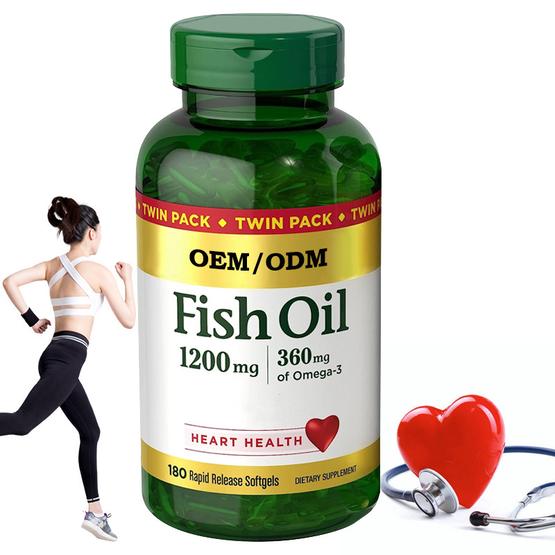 el aceite de pescado 1200Mg apoya salud del corazón con el lanzamiento Softgels de Omega 3 EPA DHA
