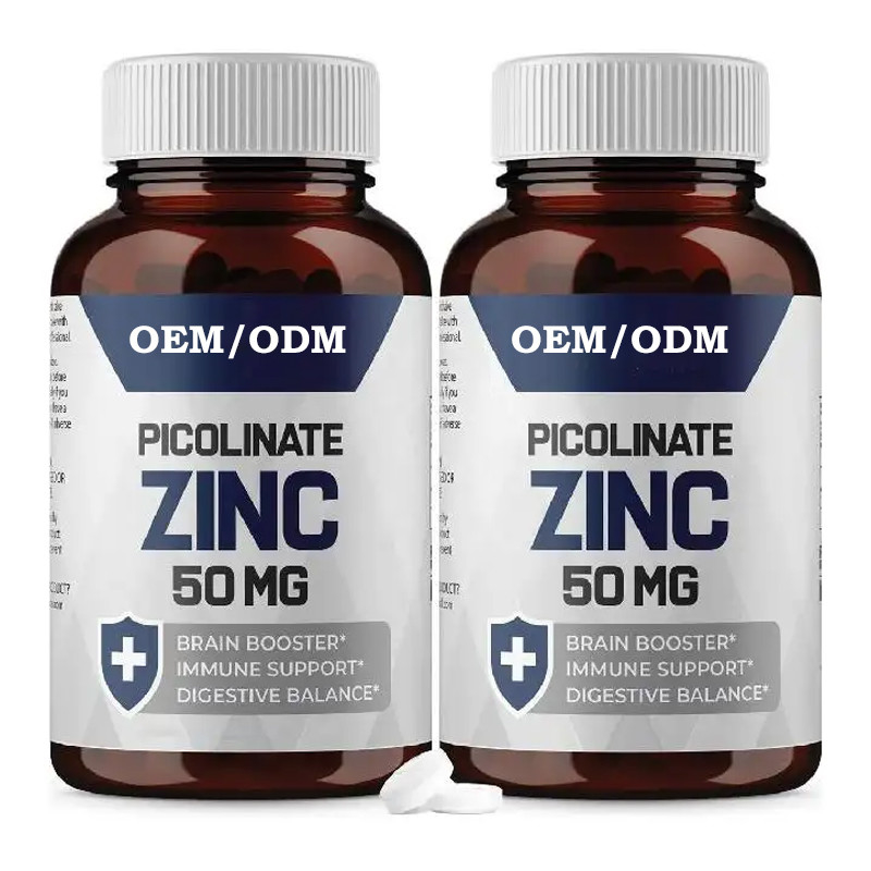 OEM Picolinato de zinc 30 mg Suplemento bien absorbido para el crecimiento de las cápsulas de función inmune