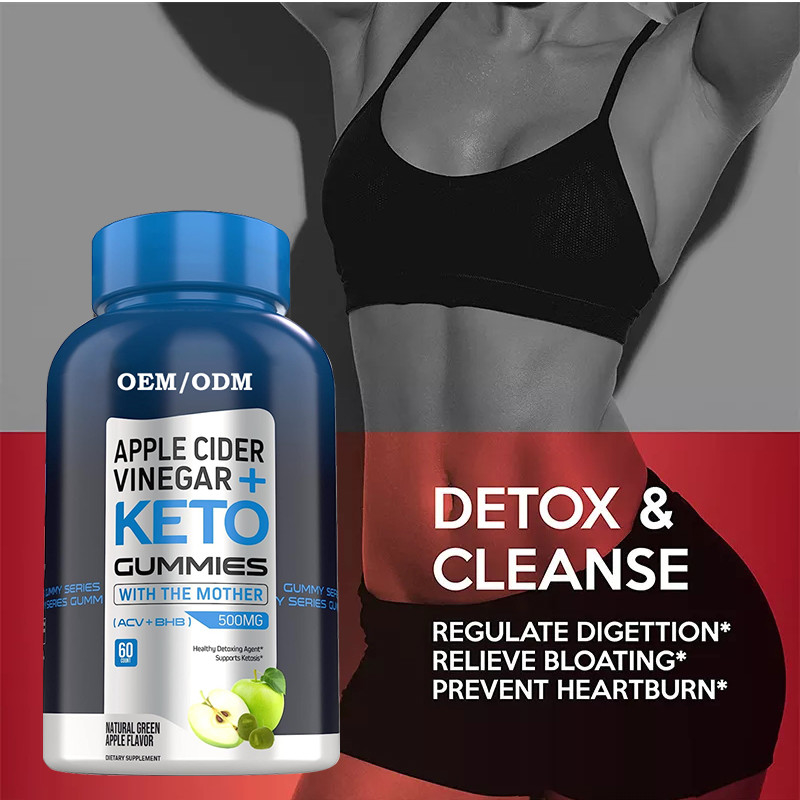 ACV Keto Gummies de Garde de la comida con el vinagre de sidra de la madre BHB Apple Sugar Free For Energy