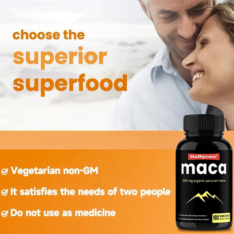 HACCP complementa las cápsulas orgánicas de la raíz de Maca de la energía del alza del OEM para las mujeres de los hombres