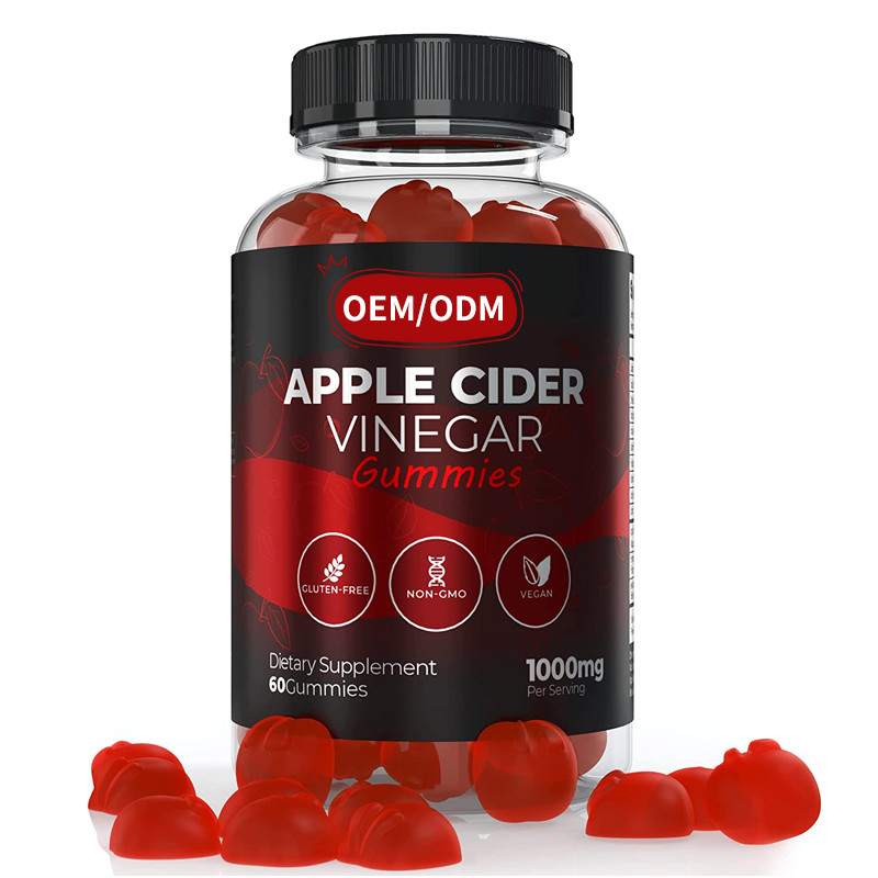 OEM ACV Para bajar de peso Gestión de vitaminas sin gluten Vegano sin transgénicos Pérdida rápida de peso Juguetes de vinagre de sidra de manzana