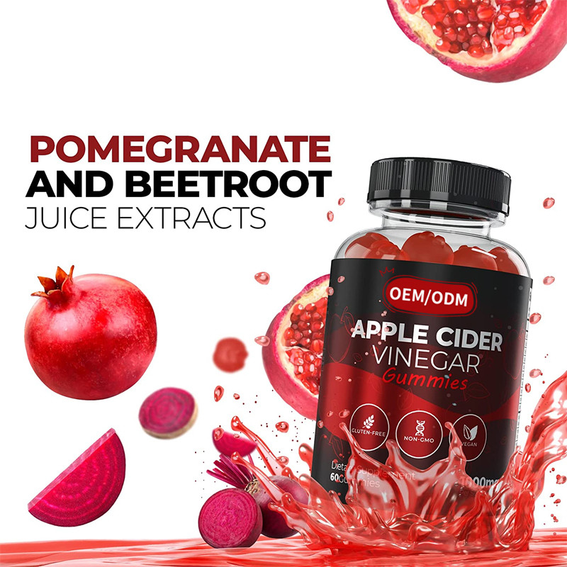 OEM ACV Para bajar de peso Gestión de vitaminas sin gluten Vegano sin transgénicos Pérdida rápida de peso Juguetes de vinagre de sidra de manzana