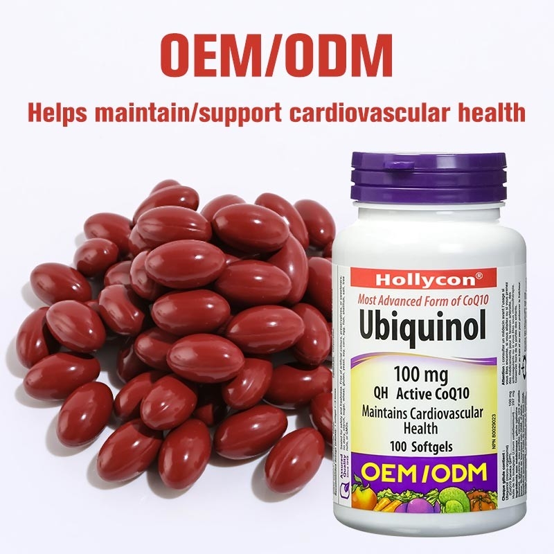 La coenzima cardiovascular Q10 Softgel de la salud C Ubiquinol de la ayuda del suplemento de la atención sanitaria del OEM encapsula para el corazón sano Q10