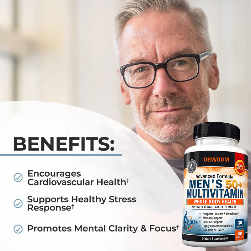 El Multivitamin de los hombres de encargo del sabor para las cápsulas del Multivitamin del magnesio del calcio del cinc del funcionamiento del foco de la energía