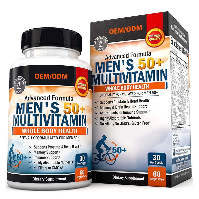 El Multivitamin de los hombres de encargo del sabor para las cápsulas del Multivitamin del magnesio del calcio del cinc del funcionamiento del foco de la energía
