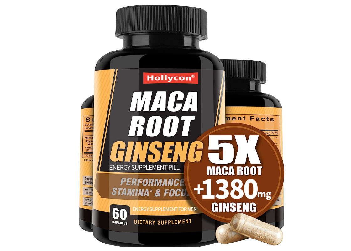 OEM 90 cápsulas Suplemento de raíz de maca para hombres Apoyo a la energía Aumentar la resistencia Cápsulas