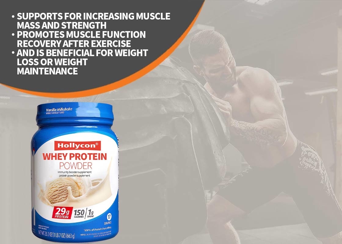 Proteína de suero de leche en polvo para aumentar la masa muscular, fortalecer la masa muscular y aumentar la inmunidad