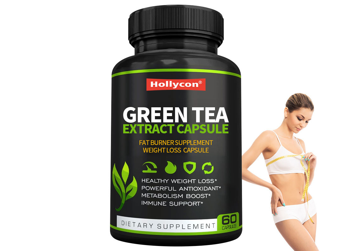 HALAL extracto de té verde cápsula suplementos dietéticos ayuda a controlar el apetito suprimir el hambre cápsulas adelgazantes