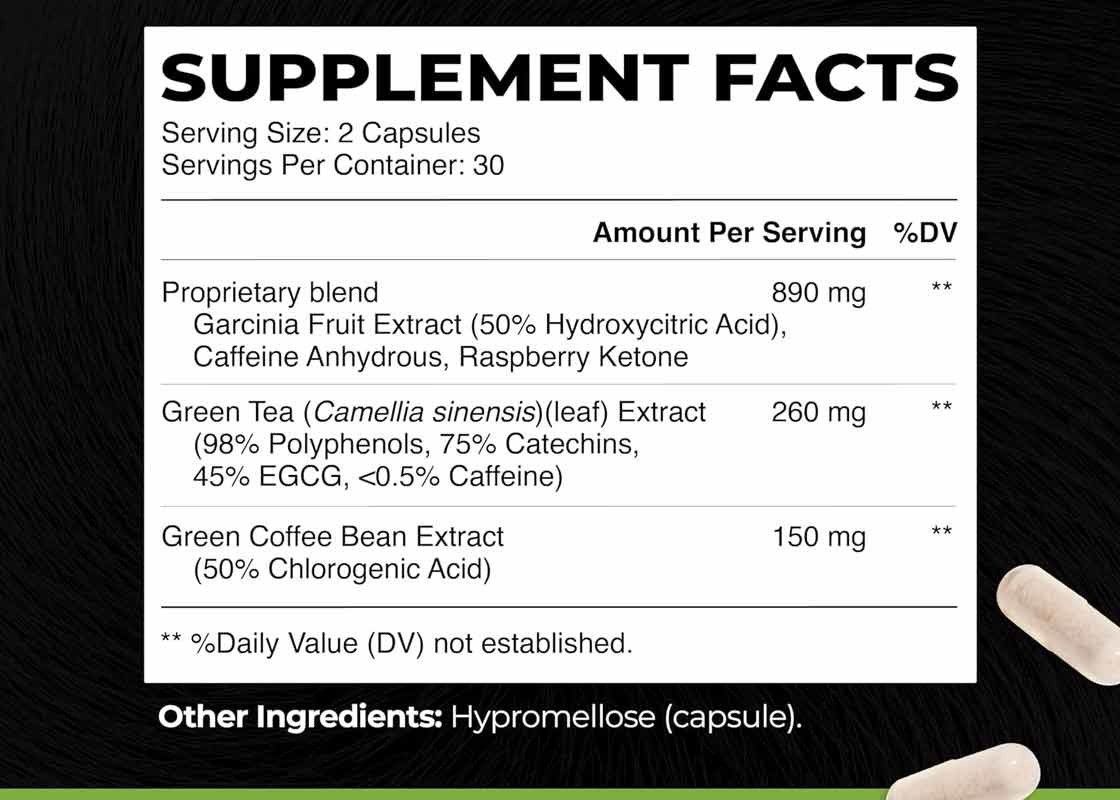 Té verde píldoras para bajar de peso suplementos dietéticos apoyo para la oxidación de las grasas salud inmune