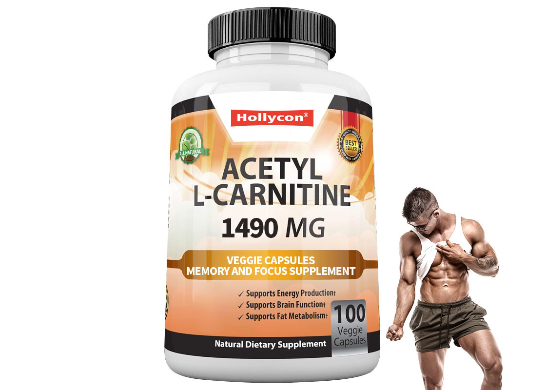 COA L-carnitina cápsula para la memoria y el enfoque producción de energía natural cápsulas de vegetales