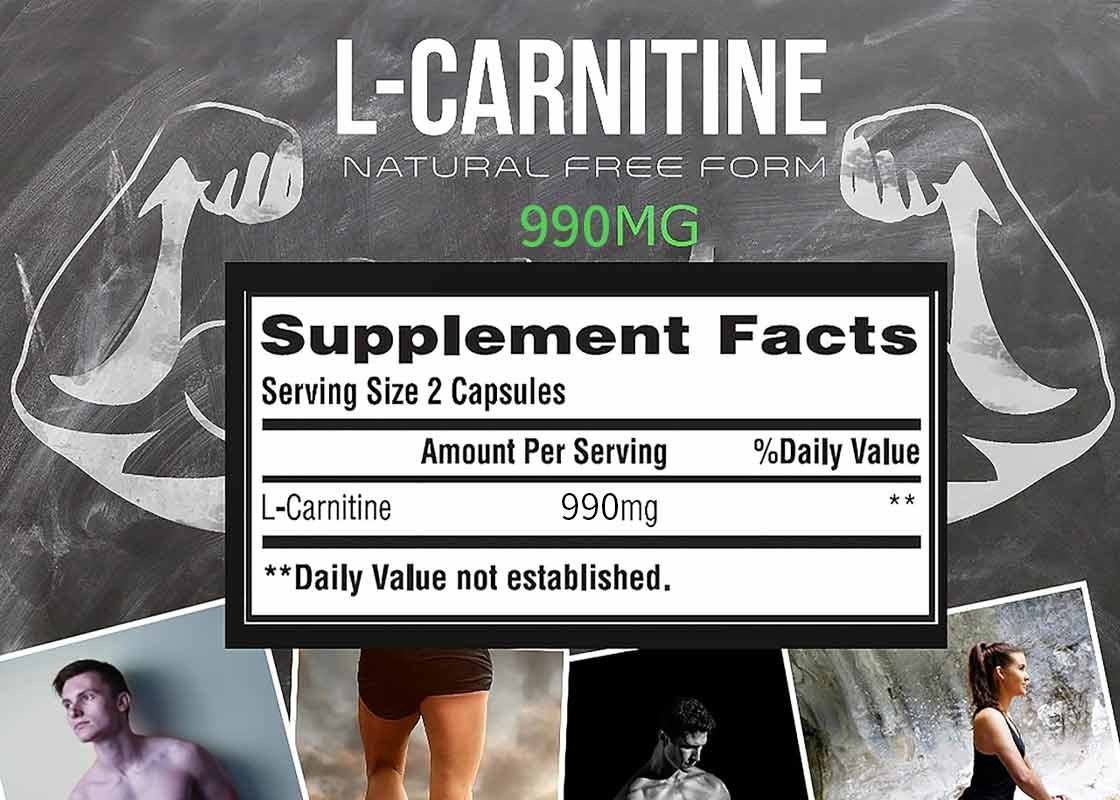 L-carnitina cápsula 200 píldoras ayuda a quemar grasa cápsulas de vegetales apoya