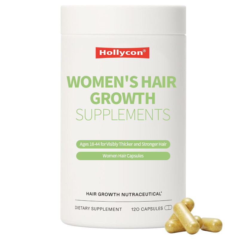 Personalizar los suplementos de crecimiento del cabello de las mujeres de 18 a 44 años de edad para el cabello visiblemente más grueso y más fuerte mujeres cápsulas de cabello