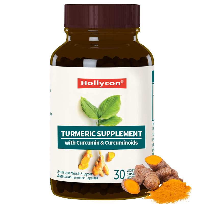 Suplemento de cúrcuma OEM con curcumina y curcuminoides para apoyar las articulaciones y los músculos Cápsulas de cúrcuma vegetarianas