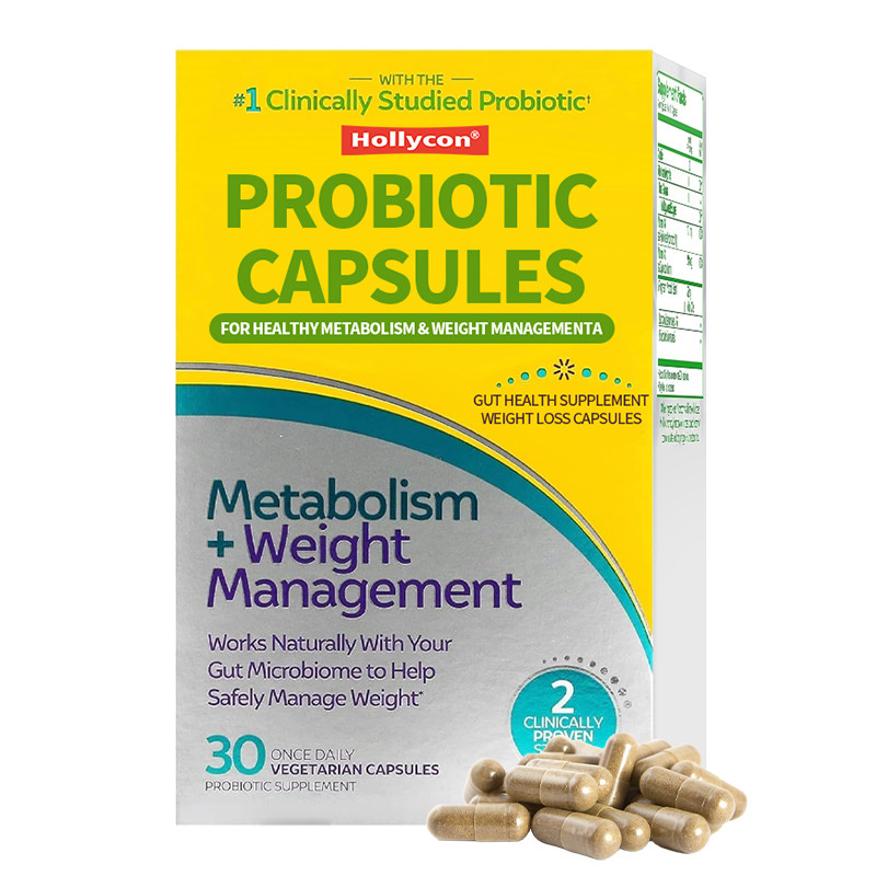 Capsulas probióticas para un metabolismo saludable Control de peso Suplemento de salud intestinal Capsulas para bajar de peso