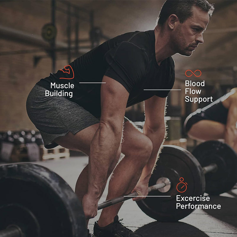 Las cápsulas de óxido nítrico OEM aumentan la energía antes del entrenamiento mejoran la recuperación muscular después del trabajo