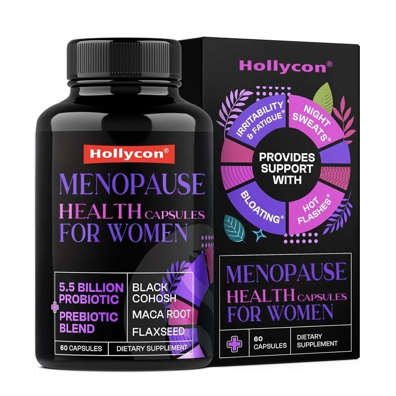 OEM& ODM Equilibrio hormonal Salud intestinal para mujeres Cápsulas de salud para aliviar la menopausia