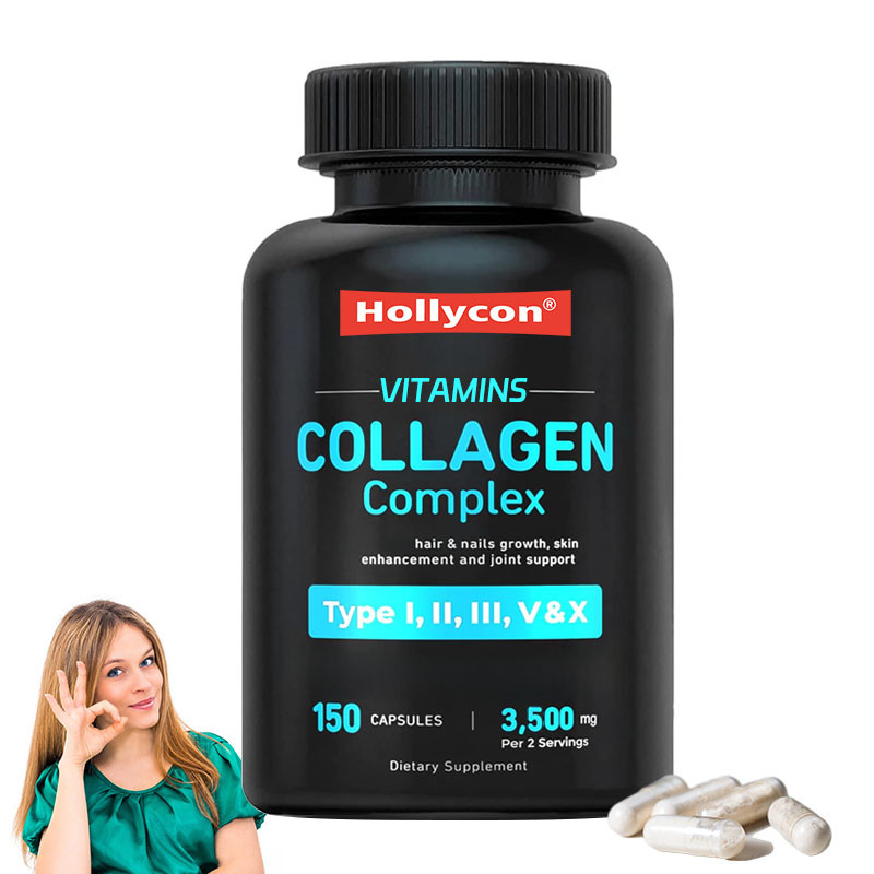 Apoyo OEM Colágeno para mujeres Hombres píldoras de colágeno múltiples vitaminas cápsulas de colágeno