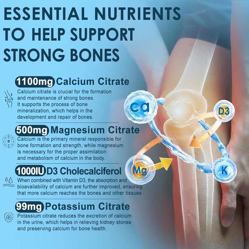 Apoyo OEM Huesos Músculo Salud Inmune Vitamina D3 para adultos