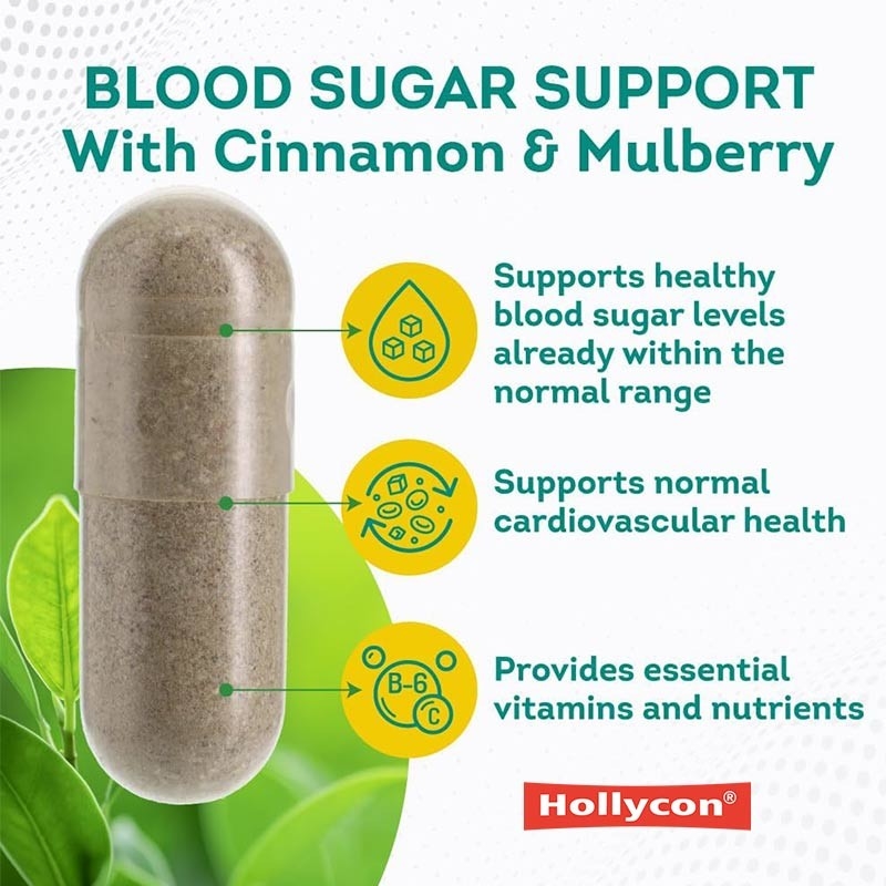 OEM Suplemento de apoyo del azúcar en la sangre normal Canela Melón amargo Morera Zinc Biotina Vitamina Suplemento de hierbas