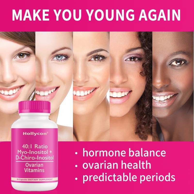 OEM Apoyo ovárico Vitaminas Equilibrio hormonal para mujeres Vitaminas ováricas Cápsulas
