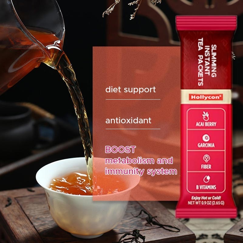 Envases de té instantáneo para adelgazar para apoyar la dieta té oolong vitaminas Garcinia en movimiento palos instantáneos