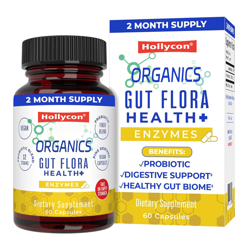 OEM Productos orgánicos Flora intestinal Enzimas saludables Probióticos Bioma intestinal saludable Apoyo digestivo