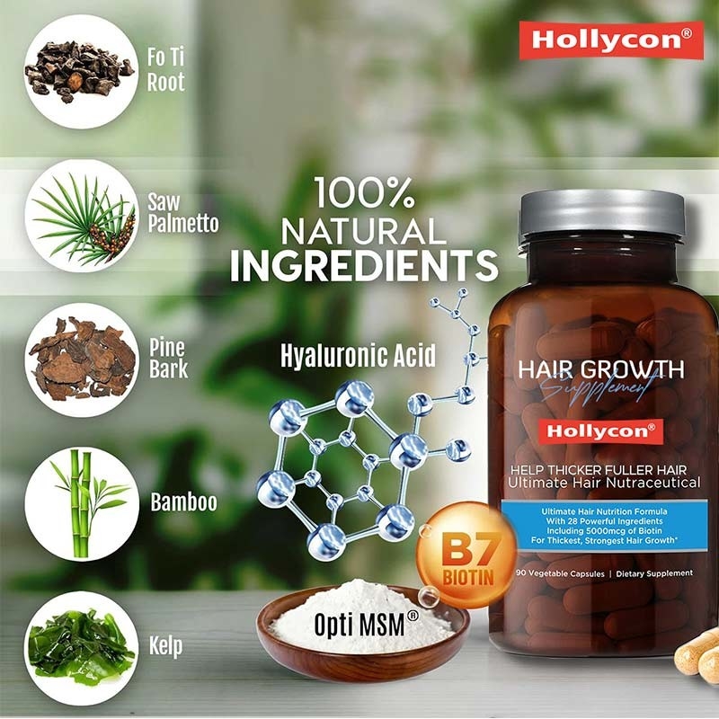 Fabricante Suplemento para el crecimiento del cabello Recrecimiento del cabello para cabello más grueso Cabello más pleno Prevenir la pérdida del cabello