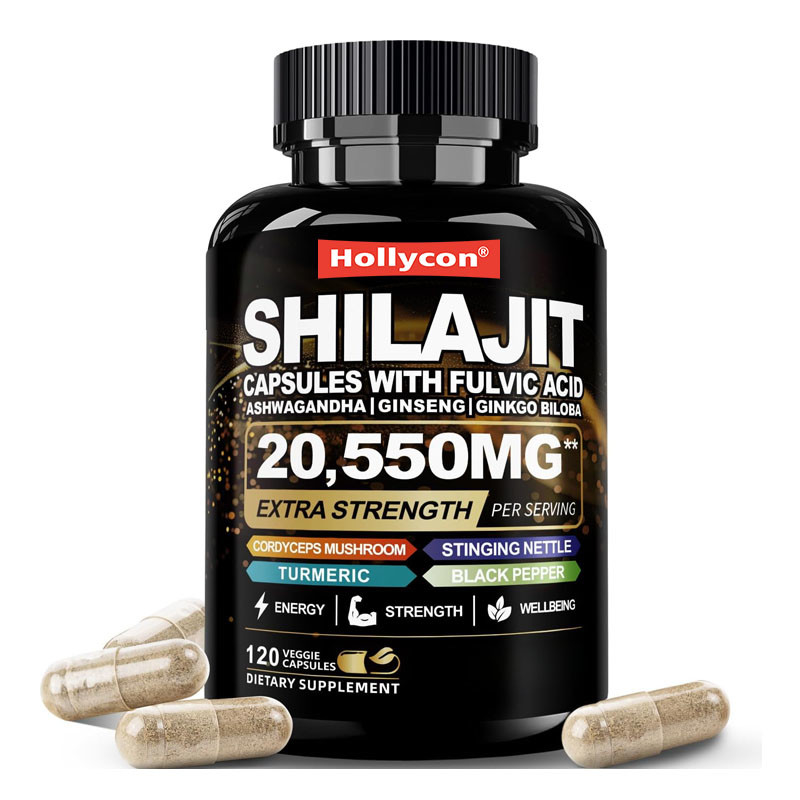 Shilajit cápsulas 85+ minerales de rastreo energía y apoyo inmunológico para hombres y mujeres