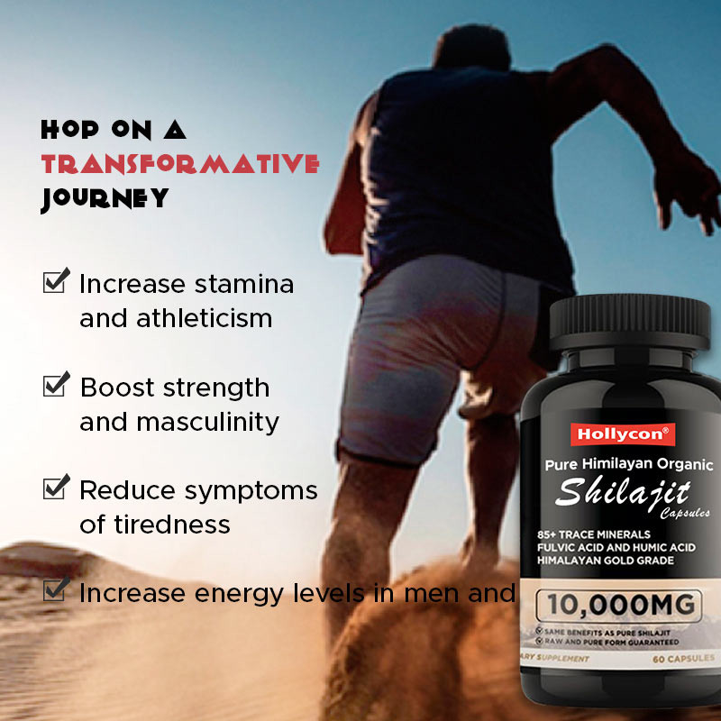 Shilajit cápsulas orgánicas del Himalaya Pure Shilajit cápsulas antioxidantes apoyan la energía alivio del estrés inmune