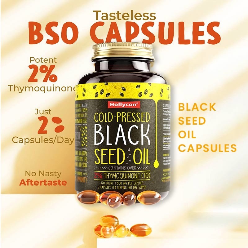 Aceite de semilla de comino negro Softgels 1000mg Aceite de semilla de comino negro para el apoyo inmunológico