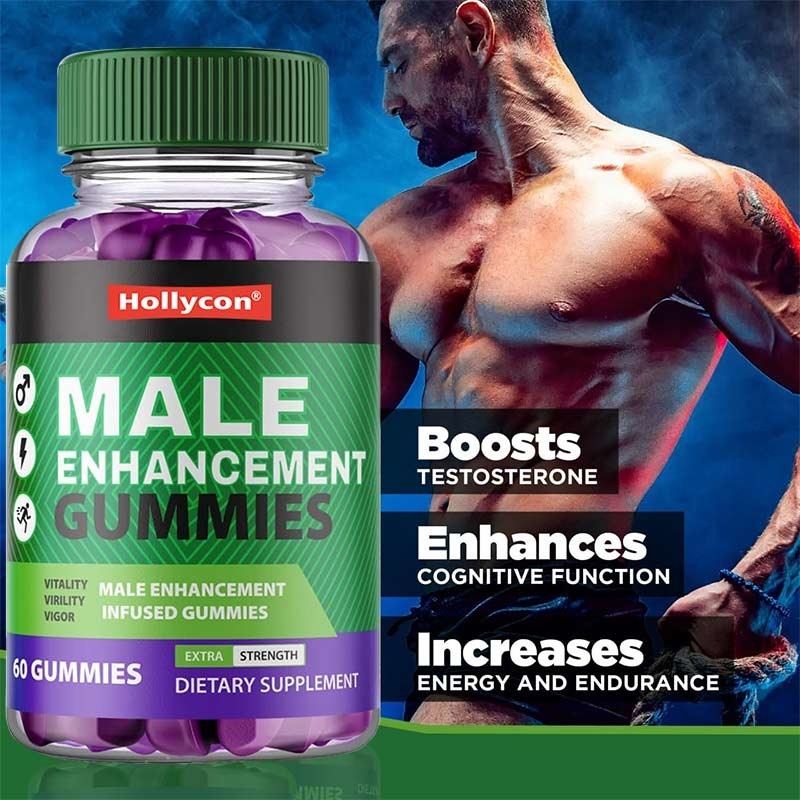 El hombre mejora las gomas de la fábrica de OEM aumentar el suplemento de Testo Horny Goat Weed Gummies