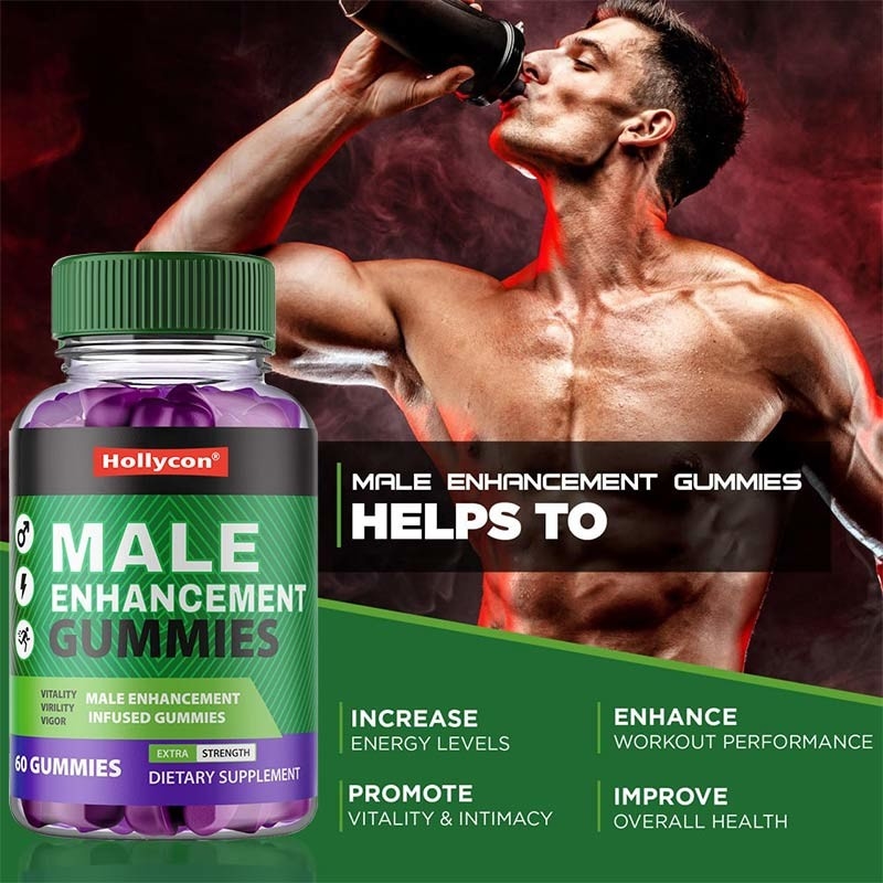 El hombre mejora las gomas de la fábrica de OEM aumentar el suplemento de Testo Horny Goat Weed Gummies