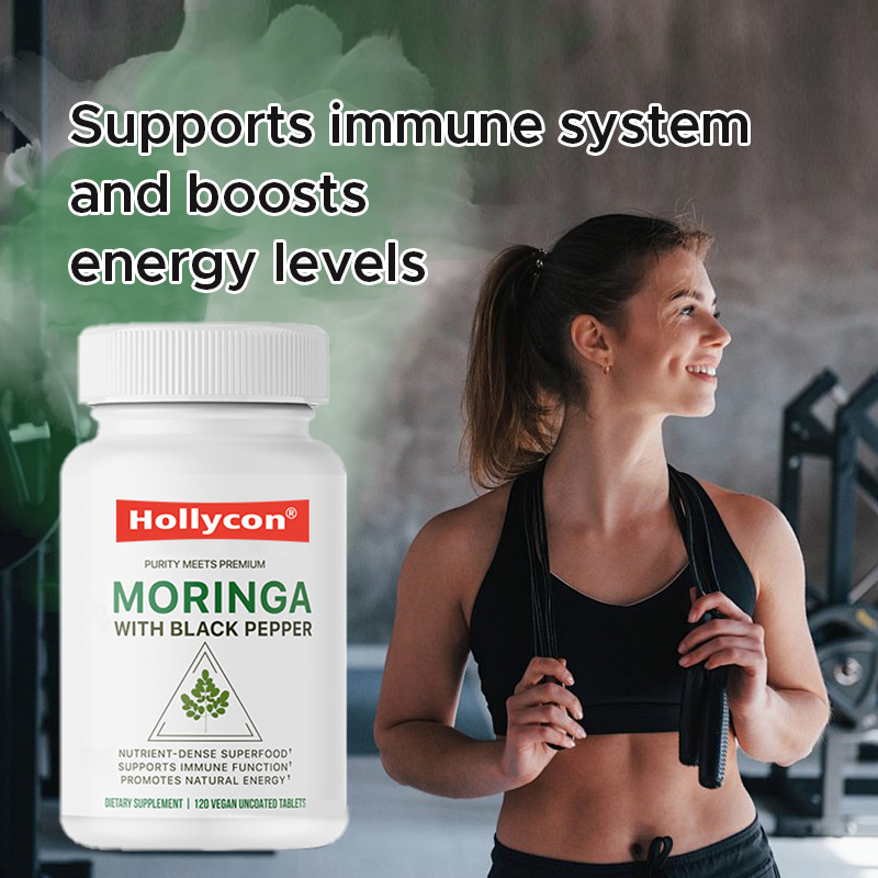 Tabletas de Moringa orgánica Apoyo inmunológico Aumento de energía y mejor absorción