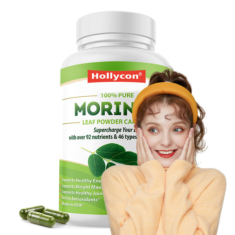 Capsulas de Moringa Polvo de Moringa Línea de Moringa orgánica Apoyo energético Metabolismo Imunológico Fábrica