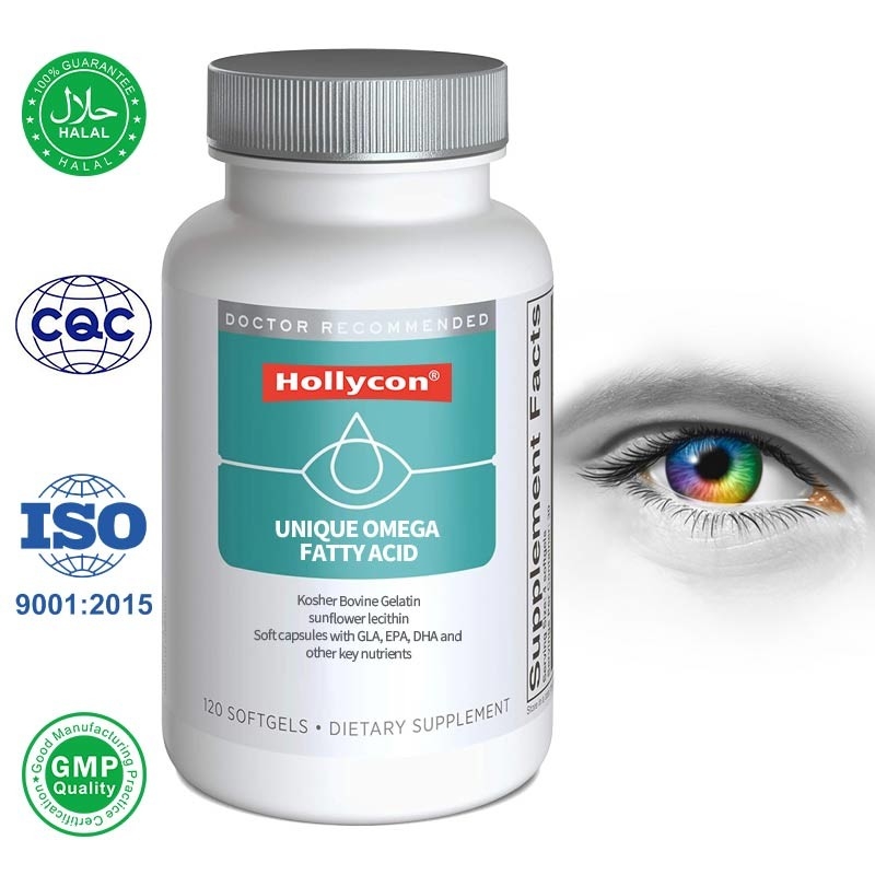 OEM Fabrica de fabricación únicos Omega ácidos grasos suaves para aliviar la sequedad de los ojos
