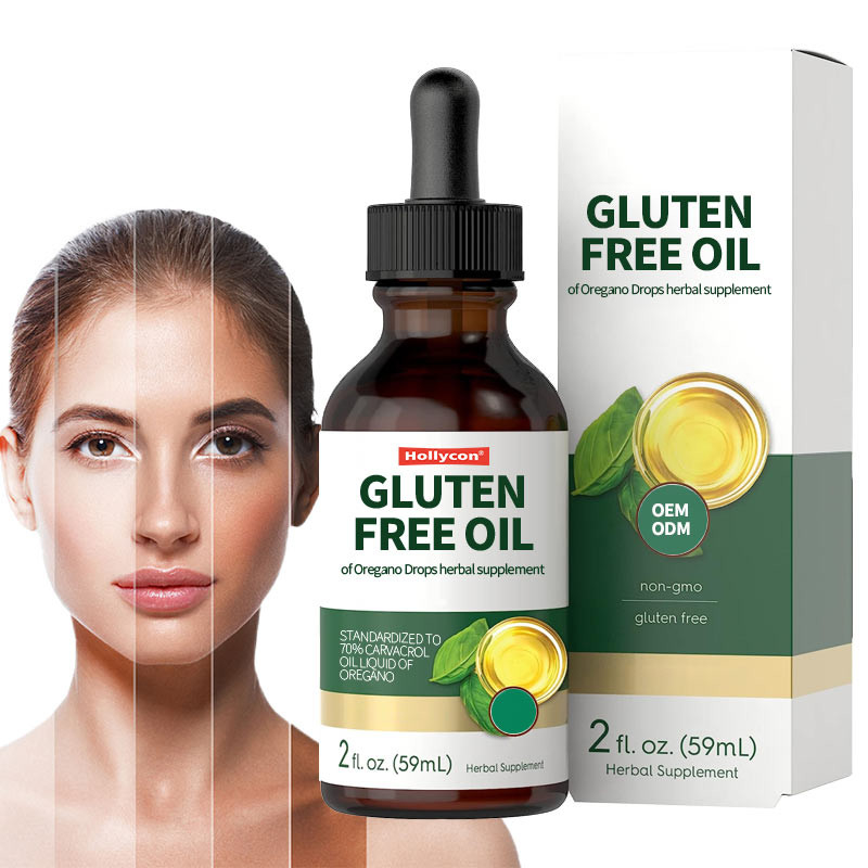 Aceite de orégano libre de gluten, suplemento de hierbas para un estilo de vida saludable