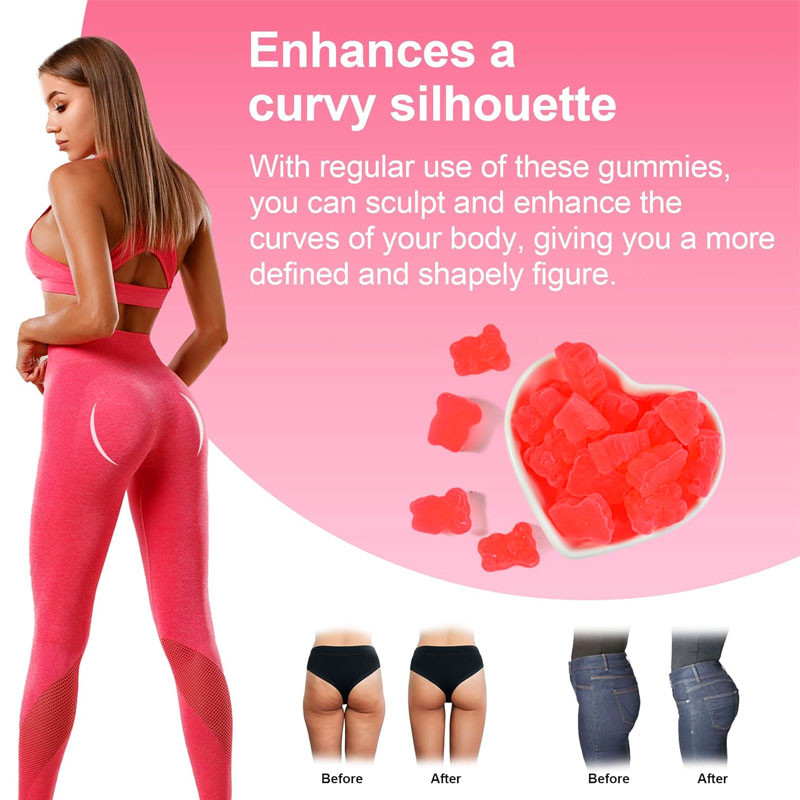 OEM Hip Butt Gummies para mujeres Suplemento para mejorar el glúteo para el levantamiento del glúteo