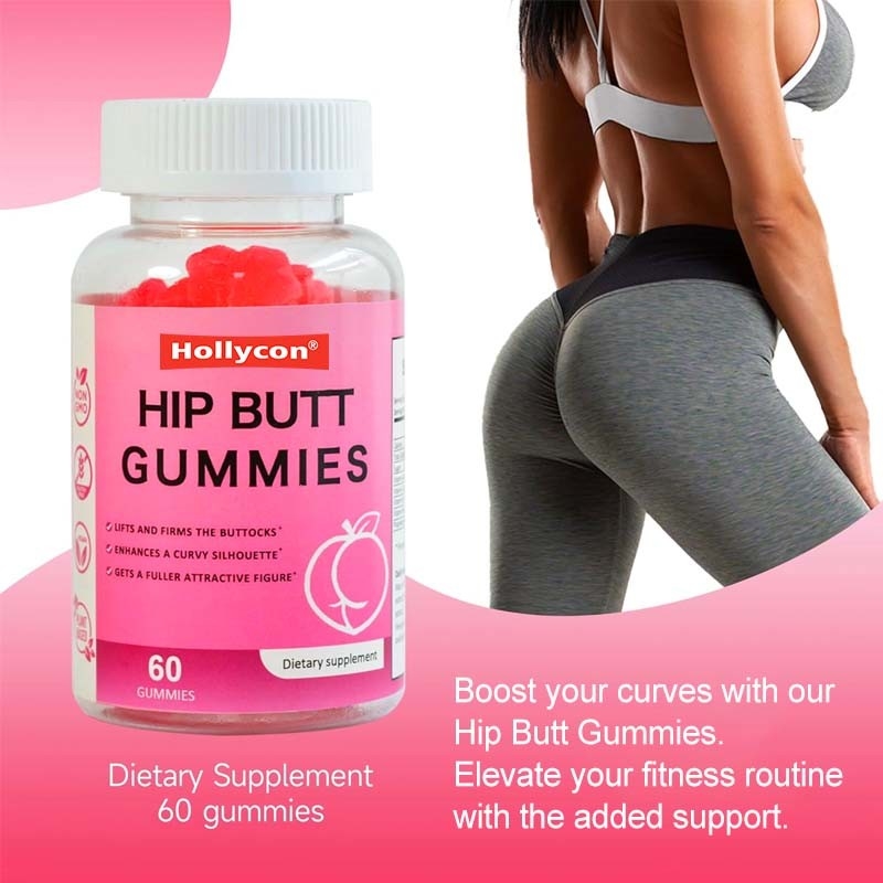 OEM Hip Butt Gummies para mujeres Suplemento para mejorar el glúteo para el levantamiento del glúteo