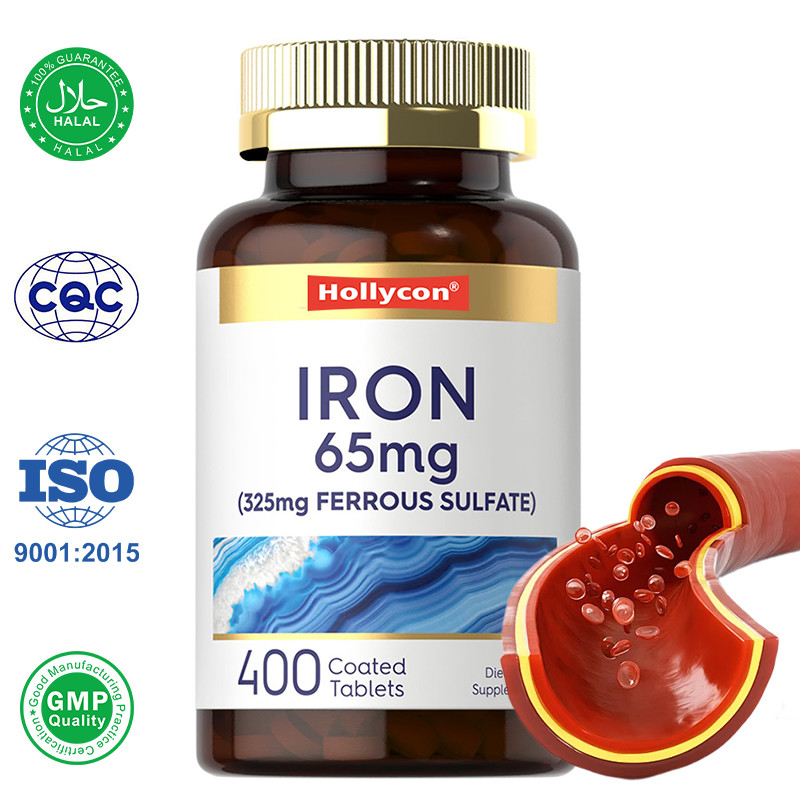 Comprimidos de hierro OEM Sulfato ferroso de hierro 365 mg para la producción de glóbulos rojos