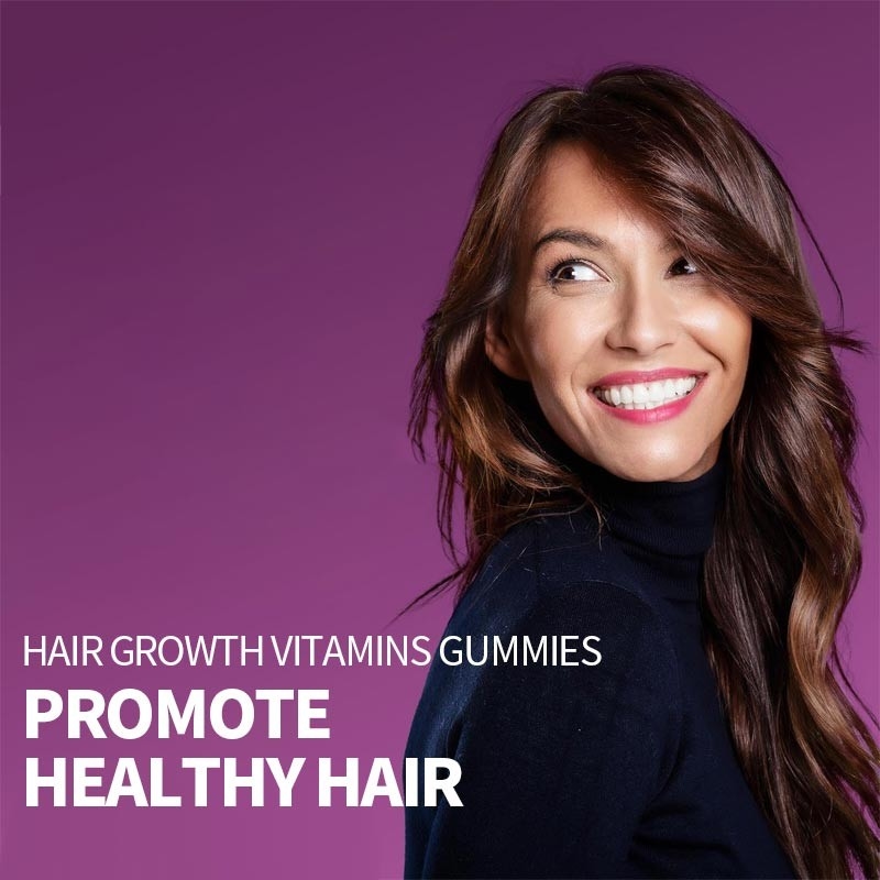 Acelerador de crecimiento del cabello masticación suave gomas para el crecimiento del cabello gomas para la fuerza del cabello