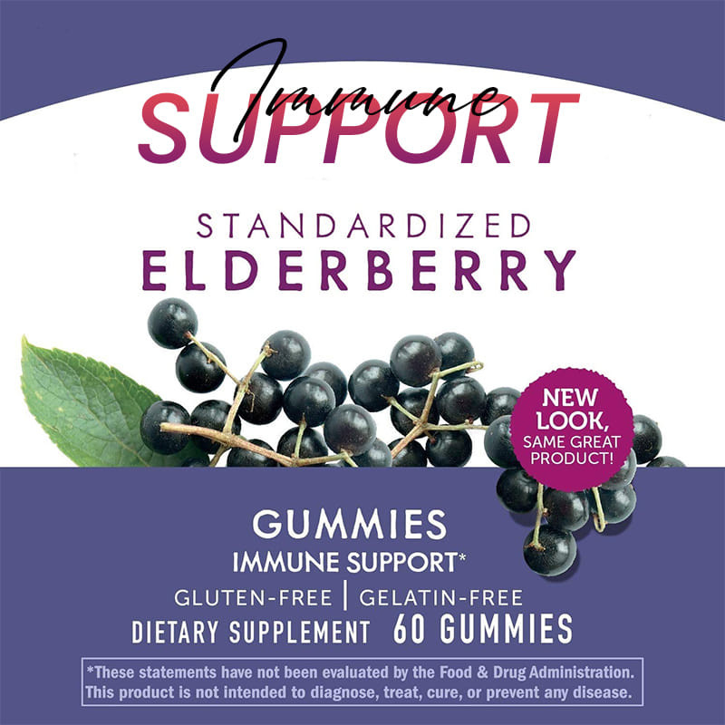Fabricante Sambucus Black Elderberry Gummies para Niños Suplemento vitamínico de apoyo inmunológico Antioxidante